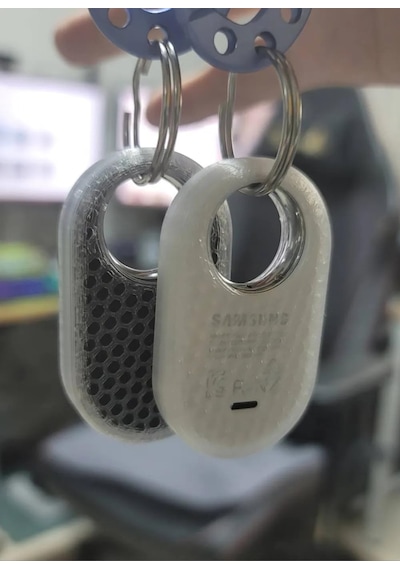 Arı Peteği Desenli Smart Tag 2 Kılıf Sert Dayanıklı Smarttag2 İle Uyumlu Plastik Koruyucu Kırmızı
