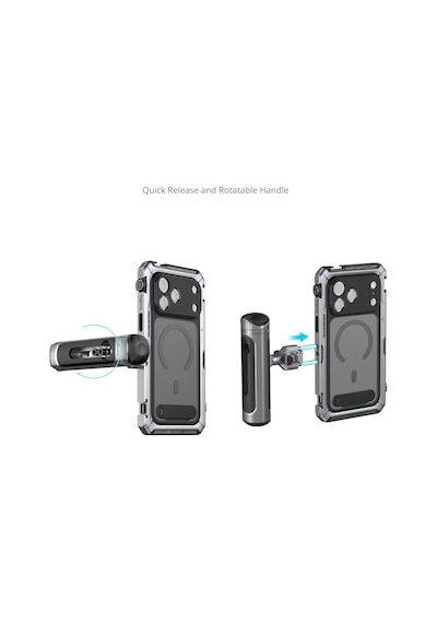 Smallrig 5584 Megatron Edition Apple iPhone Uyumlu 17 Pro Max İçin Çift El Tipi Mobil Cihaz Kiti