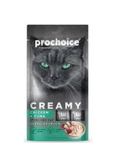 Creamy Tavuklu Ve Ton Balıklı Sıvı Kedi Ödül Maması 1 Adet-4x15 Gr
