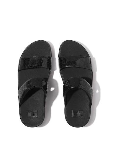 090 All Black Espadril / Keten Kadın Jf2 Fitflop Lulu Sequın Slıdes 090 All Black Siyah