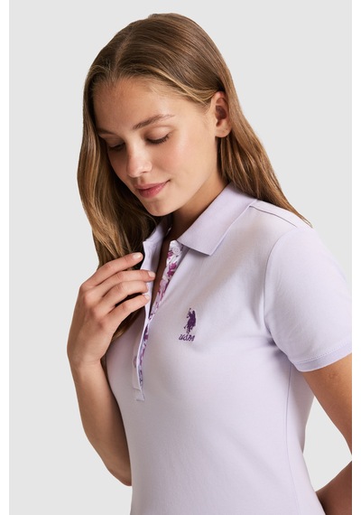 U.s. Polo Assn. Kadın Lila Tişört Basic 50321798-vr034