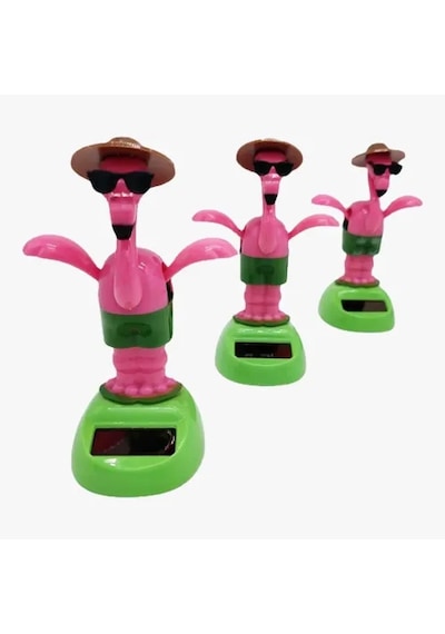 Güneş Enerjili Solar Sallanan Flamingo Figürü