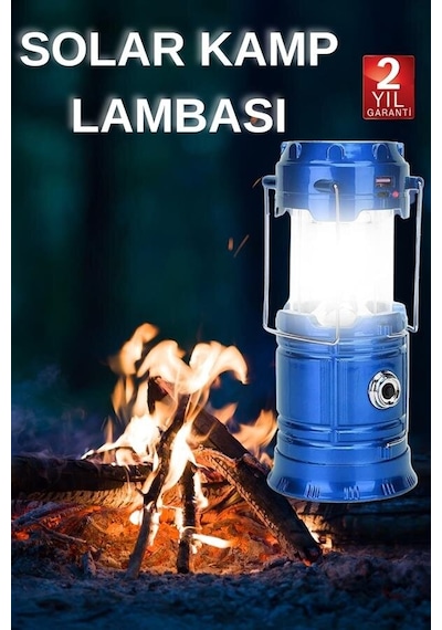 Kamp Lambası El Feneri Askılı Büyük Boy Usb Şarjlı Işıldak Çok Renkli 83216309