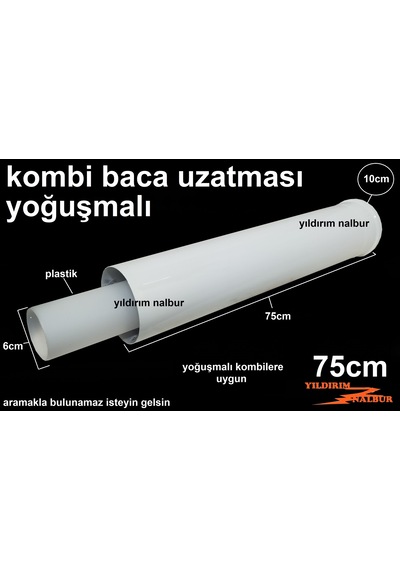 Kombi Baca Uzatması 75 Cm Yoğuşmalı Kombi Şofben Uzatması 75lik U