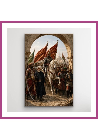 Gees Global Fatih Sultan Mehmet İstanbul'un Fethi Kanvas Tablo 40x60 Cm Gbzs Çok Renkli