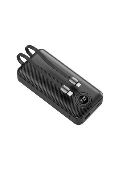 W4 Powerbank, 20.000mah, 22.5w Hızlı Şarj, Type-c Ve Lightning Dahili Kablolu, Pd, Led Göstergeli, 4 Port, Dca0068