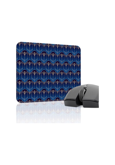 Art Deco Tarzı Kaymaz Dikişli Kauçuk Oyuncu Mousepad V2 - 22x18 Gaming Mouse Pad Fare Altlığı