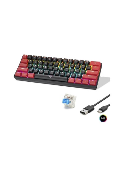 Mekanik Rgb Klavye Blue Switch - Siyah Kırmızı Mf1701br 9fe88