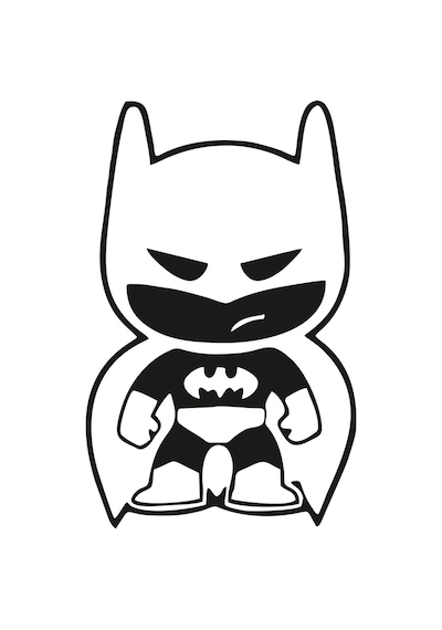 Batman Sticker, Oto Sticker, Kelebek Cam Sticker Motor Sticker 15x9.5 Cm