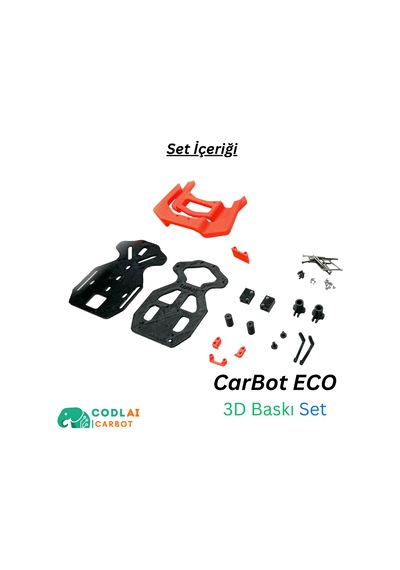 Codlaı Carbot Eco 3d Baskılı Programlanabilir Robotik Araba Seti - Otonom Araç Stem Kiti