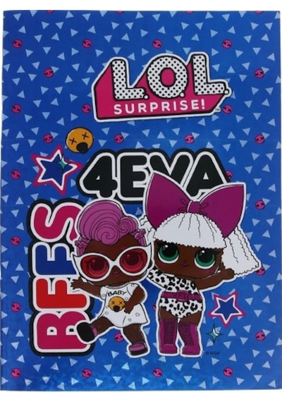 Keskin Color L.O.L. A4 40 Yaprak Kareli Hologram Kaplamalı Defter