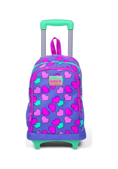 Coral High  23359 Kalp Çekçekli Okul Çantası