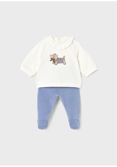 Kız Bebek Alt Üst Takım 2555 Mavi