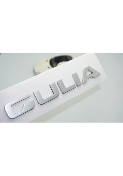 Dk Tuning Alfa Romeo Giulia Gri Abs 3m 3d Bagaj Yazı Logo Arma