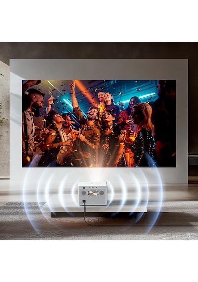 Byıntek Plato T5 Max Full Hd 1080p Projeksiyon 4k 1000 Ansı, Ev Sinema Sistemi, Android Google Tv Lisans, Wi-fi