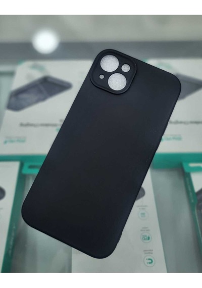 Apple Uyumlu iPhone 15 Plus  Lansman Siyah Kılıf Lansman Siyah