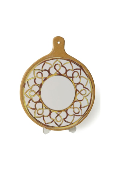 Keramika Worn Gold Peynir Sunum Tabağı 26 Cm 22968 Çok Renkli
