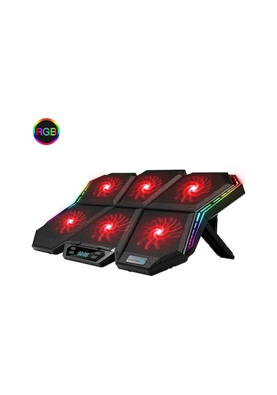 Hpy Pazar Coolcold Rgb Gaming Laptop Soğutucu Altı Fanlı, 12 17"