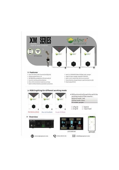 Alpex On Grid/off Grid Hybrid İnverter 48 Volt 6200 Watt-591