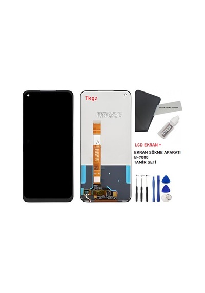 Tkgz Oppo A52 Uyumlu Lcd Ekran Dokunmatik Service Pack + Hd Nano Ekran Korucu