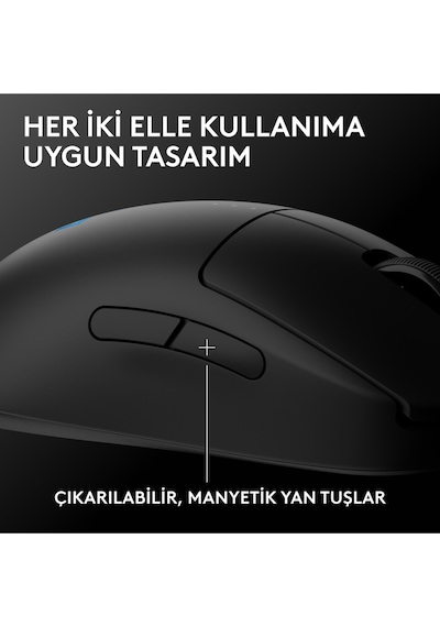 Logitech G Pro 2 Lıghtspeed Hero 2 32k Dpı Sensör Pc/mac İçin Kablosuz Oyuncu Mouse, Siyah 910-007296