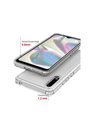 Ally Sm Galaxy Uyumlu A70e Anti -drop Darbe Emici Silikon  Kılıf Shockproof  Kılıf - 5775 Şeffaf