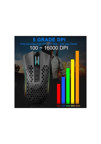Mouse Storm Pro Kablosuz Rgb Oyun Faresi Pixart Paw3335 16 000 Dpı Red-m808-ks