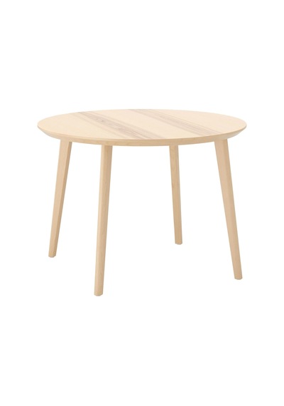 Ikea Beyaz Geniş Yemek Masası - Yuvarlak Mutfak Masası