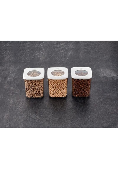 Güneş Kare Saklama Kabı 3X900 Ml Çok Renkli