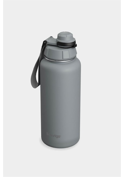 Stevig 1 Hand Leak-proof Sızdırmaz Çelik Termos 1000 Ml Grey St-214