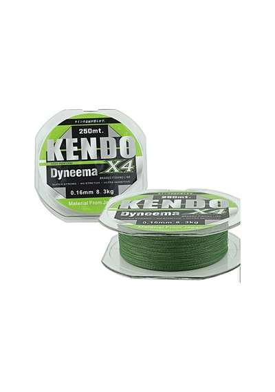 Kendo Dynema 4 Örgü 0,08mm 120Mt YENİ(Green)