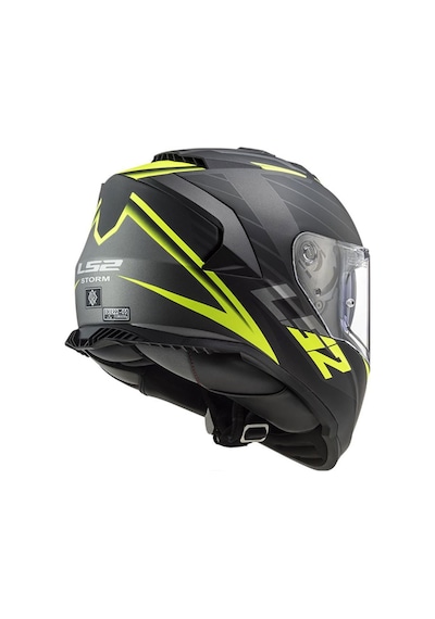 Ls2 Storm 2 Nerve Mat Siyah - Neon Sarı Full Face Motosiklet Kaskı