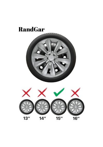 Volkswagen Polo 15 İnç Jant Kapağı 4 Adet Gri G109 Rand