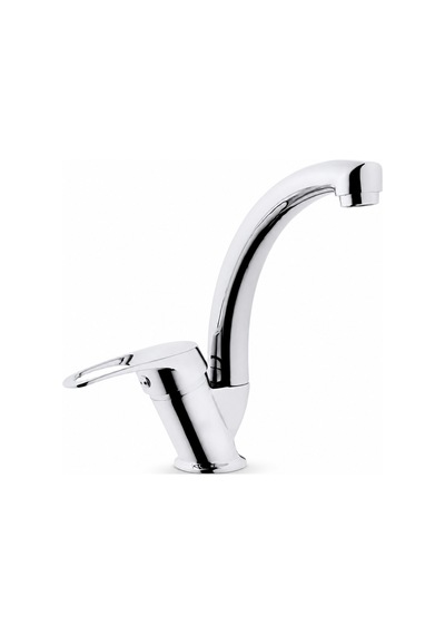 Purvex Home Klasik Kuğu Lavabo Bataryası Aç Kapa Eviye Musluğu Mutfak Ve Banyo Tezgah Üstü Krom Pirinç Musluk Batarya Seti Lüks Döner Borulu