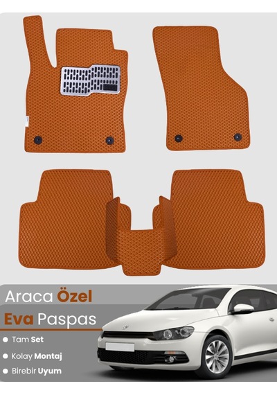 Volkswagen Scirocco 2008-2017 Uyumlu Eva Paspas Tam Set Oto Paspas,araca Özel,tam Koruma 703
