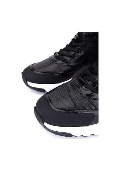 Tamer Tanca Erkek Hakiki Deri Siyah Sneakers & Spor Bot 1093 1401 Erk Bot Sk25-26 Sıyah Prst Siyah