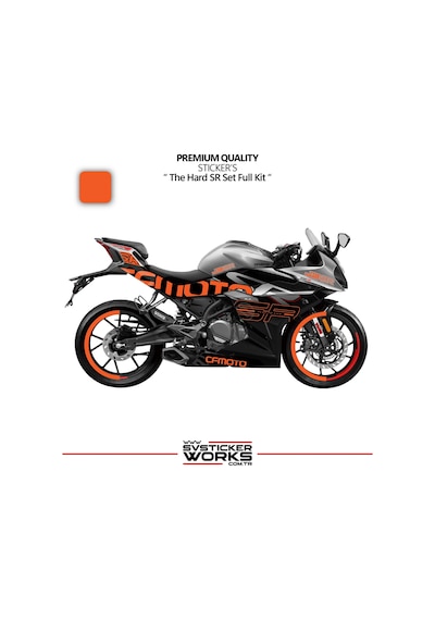 Cfmoto 250sr The Hard Sr Sticker Set Etiket Modeli Yüksek Kalite Set Jant Kaplama Hediyeli 67791178