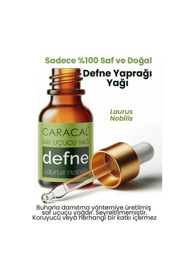 Caracal Defne Yaprağı Uçucu Yağı 10ml Saf Doğal Ve Katkısız 10 ML
