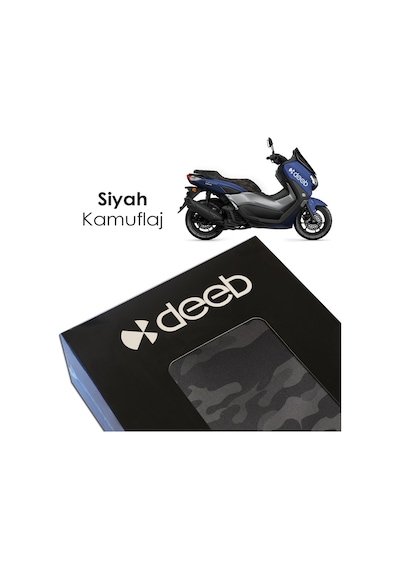 Deeb Yamaha Nmax Kamuflaj Sele Kılıfı Örtüsü Siyah Kamuflaj