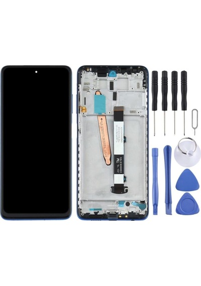 Poco X3 Lcd Ekran Dokunmatik Full Çıtalı Mavi