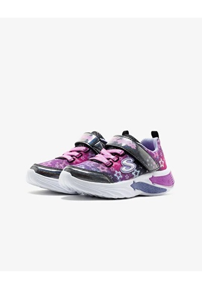 Skechers Kız Çocuk Siyah Işıklı Spor Ayakkabı Siyah