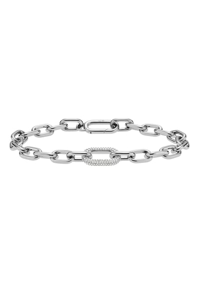 Crystal Link Bracelet Silver Silver