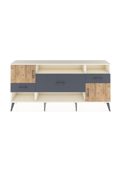 Arges Konsol 3 Raflı 3 Çekmeceli 2 Kapaklı 176x30x83 Aytaşı-çam/antrasit Çam/antrasit Arges Konsol 3 Raflı 3 Çekmeceli 2 Kapaklı 176x30x83 Aytaşı-çam/antrasit Çam/antrasit