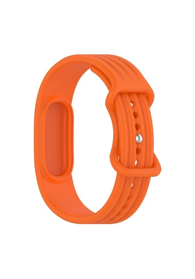 Caseonn Google Fitbit Air Kordon Premium Silikon Spor Kayış Turuncu