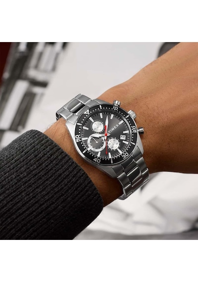 Timex Tw2y56900 Erkek Kol Saati Metalik Gri