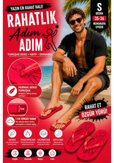 Pazarız Basic Parmak Arası Terlik Unisex Kadın Erkek Çocuk Eva Plaj Terliği Flip Flop Yazlık Deniz Havuz Günlük Kullanım Rahat Yumuşak Taban Acıtmaz Hafif Kaymaz Terlik Kırmızı Pazarız Basic Parmak Arası Terlik Unisex Kadın Erkek Çocuk Eva Plaj Terliği Flip Flop Yazlık Deniz Havuz Günlük Kullanım Rahat Yumuşak Taban Acıtmaz Hafif Kaymaz Terlik Kırmızı