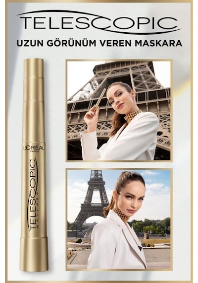 Telescopic Siyah Maskara 2'li Set pkttlsmschst-8513 Diğer