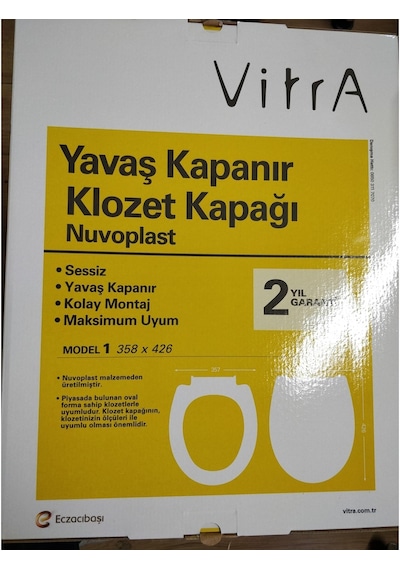 VitrA Yavaş Kapanır Ses-yok Klozet Kapağı model 1 109-003-909