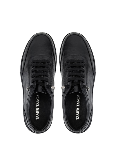 Tamer Tanca Erkek Hakiki Deri Siyah Sneakers & Spor Ayakkabı 1212 2503 Erk Ayk Y26 Sıyah