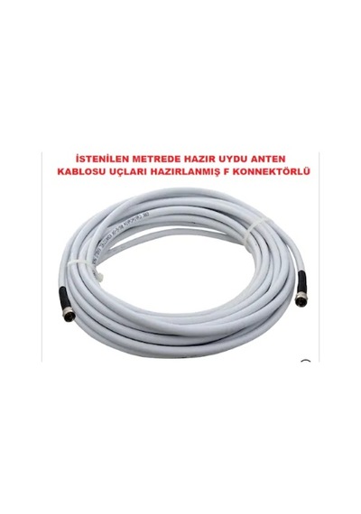 Uydu Anten Kablosu 20 Metre Uçları Kullanıma Hazır